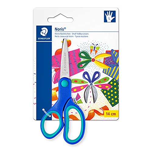 Staedtler Noris Club 965 14LNBK - Tijeras para niños zurdos de 14 centímetros.