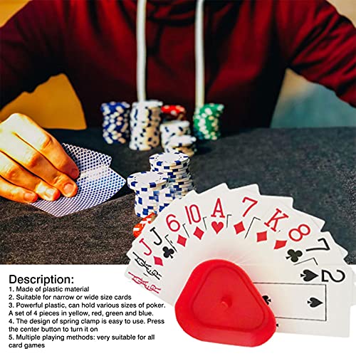 Sujetador De Naipes, Porta Naipes Estable, Soporte Para Juego De Cartas, Plastic Poker Rack Juego De Cartas Titular, Para Niños, Adultos, Personas Mayores, Accesorios De Juego De Cartas Para Puente