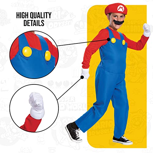 Super Mario Bros DISK10772G Disfraz de Nintendo de lujo, para niños, grande