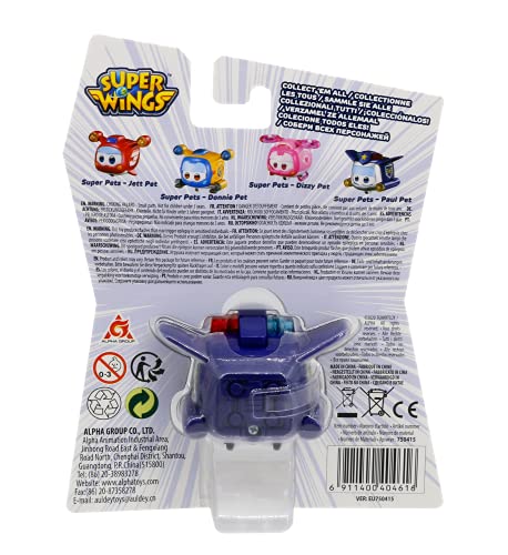 Super Wings EU750415 Super Pet Paul, Azul