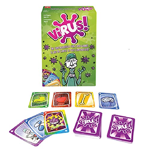 sZeao Juego De Cartas De Virus Juego De Mesa Contagiosamente Divertido Juego Educativo Interactivo para Padres E Hijos para 2-6 Jugadores Mayores De 8 Años