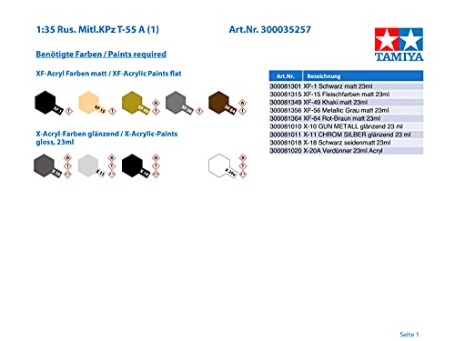 Tamiya - Maqueta de Tanque Escala 1:35