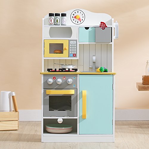 Teamson Kids Cocina De Juguete De Madera & 5 Accesorios | Cocina Infantil TD-11708AR