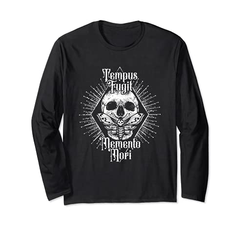 Tempus Fugit Memento Mori Frase latina Manga Larga