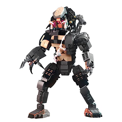 Tenhorses Berserker Predator - Figura de juegos de construcción modelo de colección de caracteres Desktop Ornements - Figura Alien Predador Covenant compatible con Lego (488 piezas)