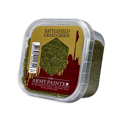 The Army Painter | Battlefield Essential Series: Battlefield Grass Green for Miniature Bases and Wargame Terrains - Static Grass for Bases of Miniature Toys