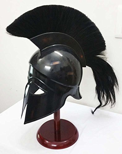 THORINSTRUMENTS Casco Corintio griego antiguo medieval armadura caballero espartano réplica casco con soporte libre