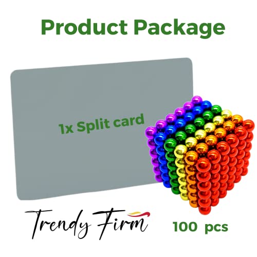 Trendy Firm - 100 Piezas Bolas Magneticas de Colores, Bolitas magneticas y Bolas de iman para Pizarra Nevera construcciones y Figuras Creativas Puzzle 3D antiestres