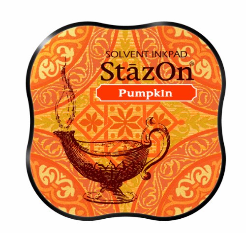 Tsukineko Stazon-Almohadilla para Sellos (tamaño Mini), Color Naranja, Calabaza