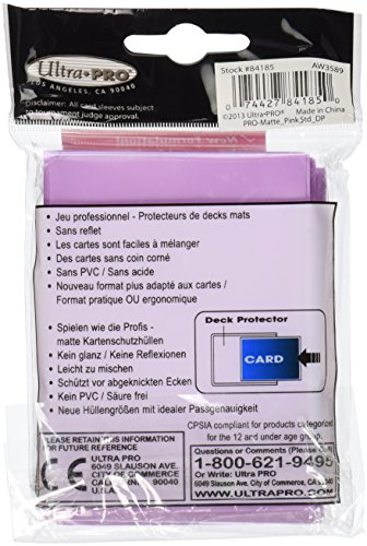 Ultra Pro Sleeves Pro D12 Juego de Cartas, Rosa Mate