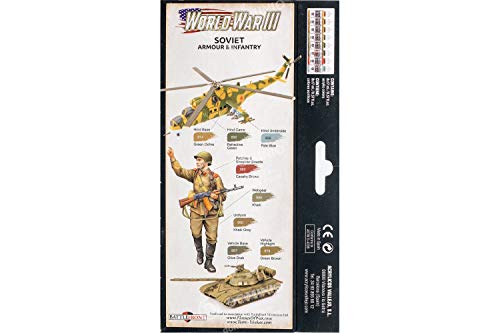 Vallejo 070221 - Juego de accesorios de construcción de maqueta de tanque soviético e infantería , color/modelo surtido