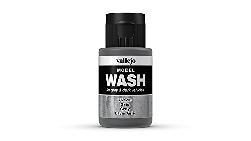 Vallejo-76516 76516 MODEL WASH COLOR GRIS 35ML, surtido, 35 ml (Paquete de 1)