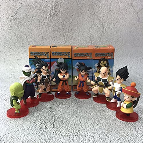 VFFREGE V Dragon Ball 2 generación 8pcs Q versión Mini Figuras De Anime Figuras DecoracióN Adornos Coleccionables Juguete Muñecos Y Figuras De Acción Modelo De Personaje/Anime Hobby ColeccióN PVC