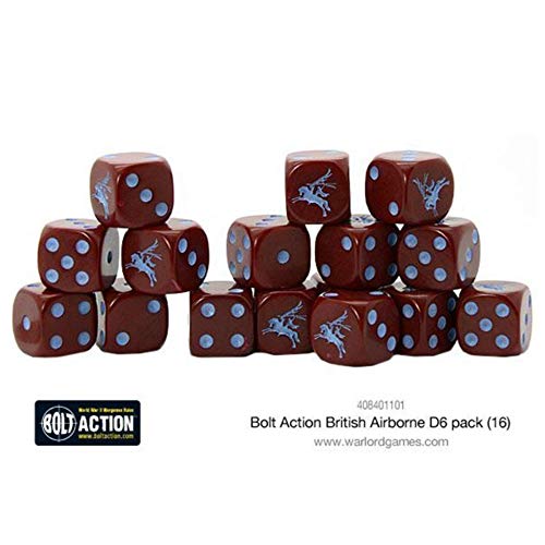 Warlord Games, British Airborne D6 Bolt Action (16) Dice