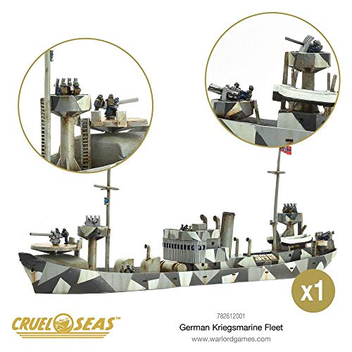 Warlord Games Cruel Seas Miniatures Game Expansion Set German Kriegsmarine Fleet *English Vers