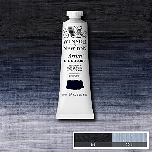 Winsor & Newton Artists - Pintura al Óleo, 37 ML, Negro (Negro de Viña)