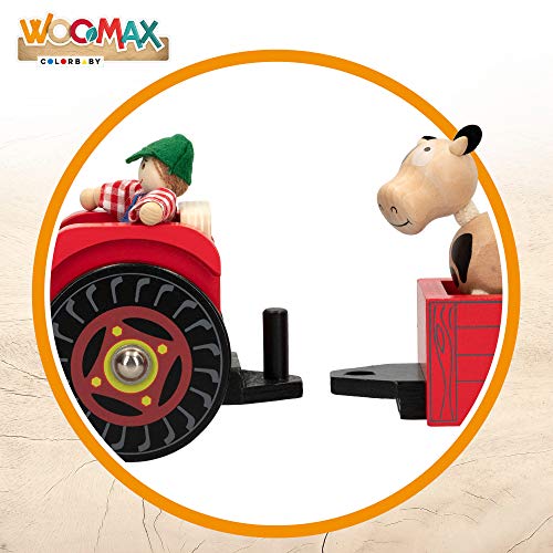 WOOMAX - Tractor de madera con remolque WOOMAX (43621)