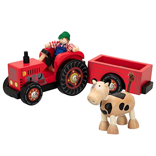 WOOMAX - Tractor de madera con remolque WOOMAX (43621)