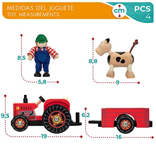 WOOMAX - Tractor de madera con remolque WOOMAX (43621)