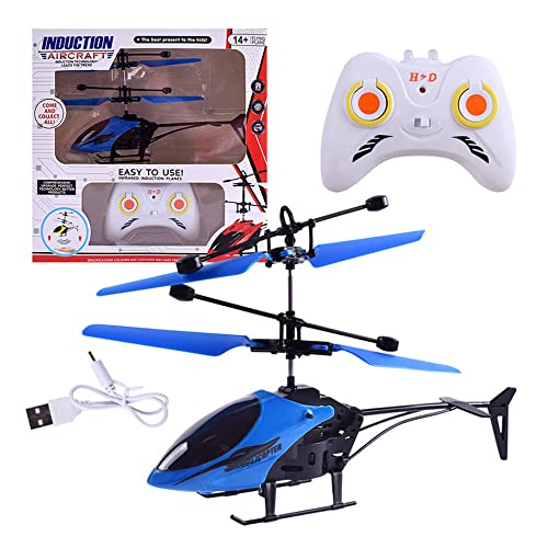 XUBX Mini RC Helicópteros, Juguete Volador Que Reproduce Magia, Mini Drone con Carga USB, Avión de Control Remoto, Sensor infrarojo Avión Volador Mejorado para Niños Adultos