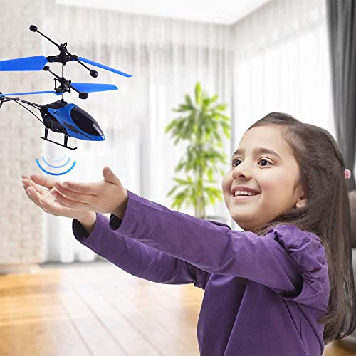 XUBX Mini RC Helicópteros, Juguete Volador Que Reproduce Magia, Mini Drone con Carga USB, Avión de Control Remoto, Sensor infrarojo Avión Volador Mejorado para Niños Adultos