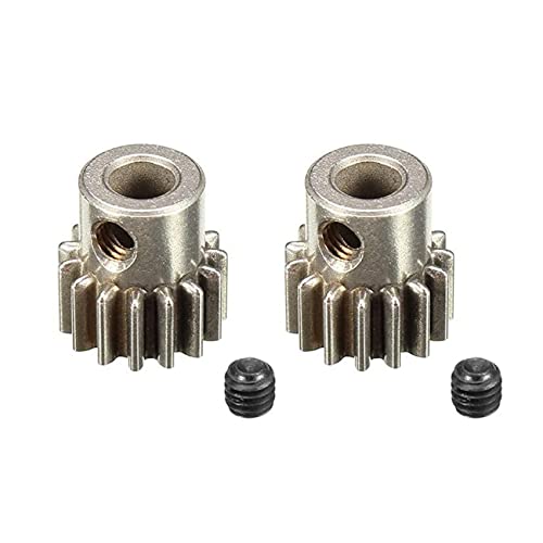 Yebobo 2X 15T Motor Gear EA1040 para JLB Racing Cheetah 1/10 Accesorios de Piezas de Coche RC Sin Escobillas