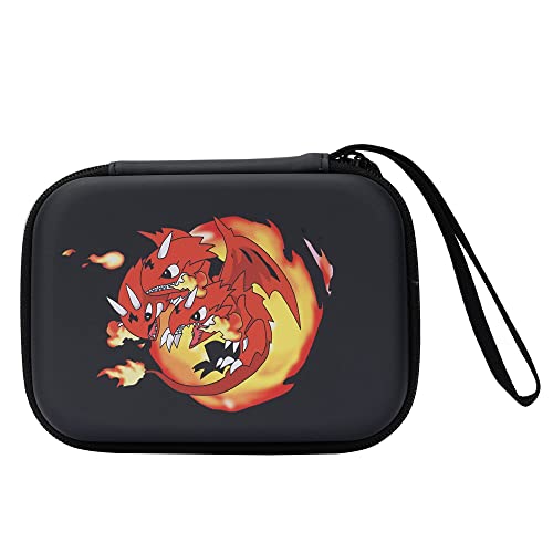 Yosuny 400+ bolsa de transporte de tarjetas para juego de cartas Pokémon, compatible con C.A.H, gatitos explosivos, Mattel Phase 10, Yu-Gi-Oh, juegos de cartas similares (negro)