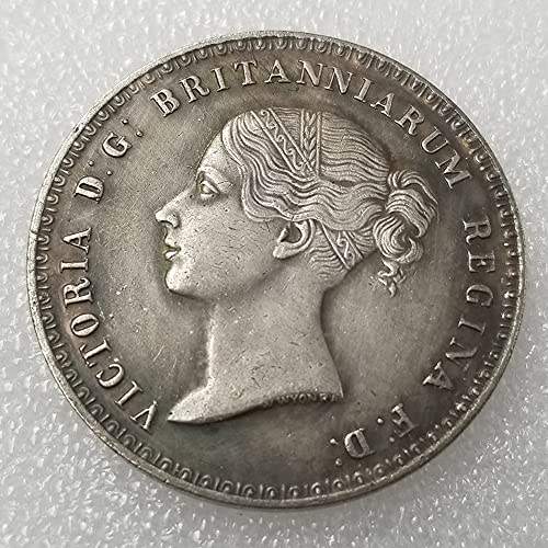 YunBest Monedas antiguas del Reino Unido de 1839 Monedas antiguas del Reino Unido -Gran Moneda Británica-Viejo Reino Unido-Monedas Reina Victoria -Descubra la historia de las monedas BestShop