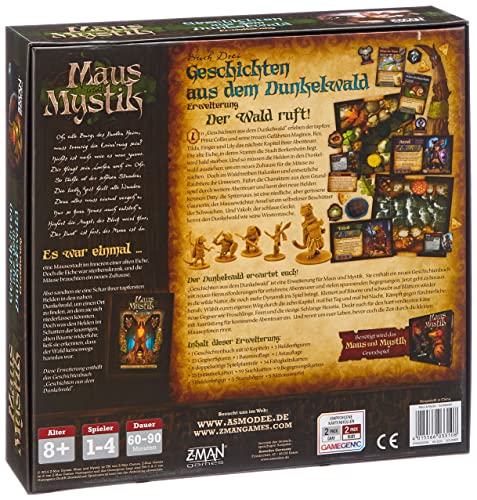 ZMan- Ratón y místico, Historias de la ampliación del Bosque Oscuro en alemán. (Asmodee DE PHGD0008)