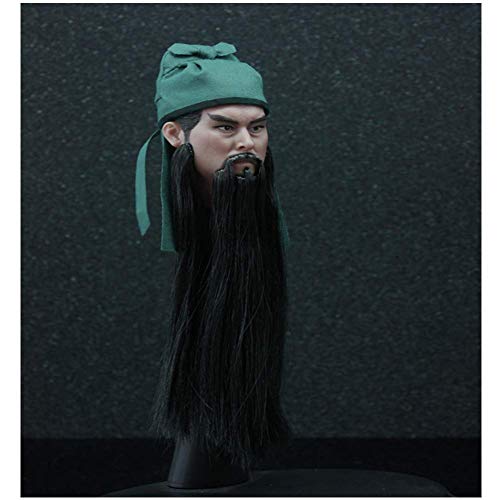 ZSMD 1/6 Escala de tres reinos Guan Yu Guan Gong Guan Erye Cabello Bart para HT VERYCOOL TTL Hottoy Juego Picten.