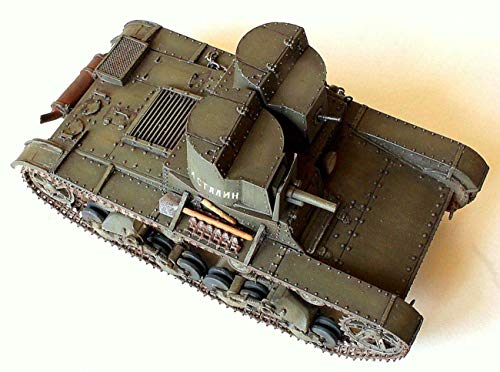 Zvezda 500783542 500783542-1:35 T-26 Mod'32 Light Sov.Infantry Tank, Kit de construcción de maqueta de plástico para Principiantes, detallado, Color Verde Oliva