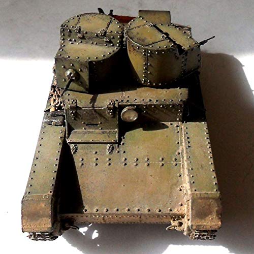 Zvezda 500783542 500783542-1:35 T-26 Mod'32 Light Sov.Infantry Tank, Kit de construcción de maqueta de plástico para Principiantes, detallado, Color Verde Oliva