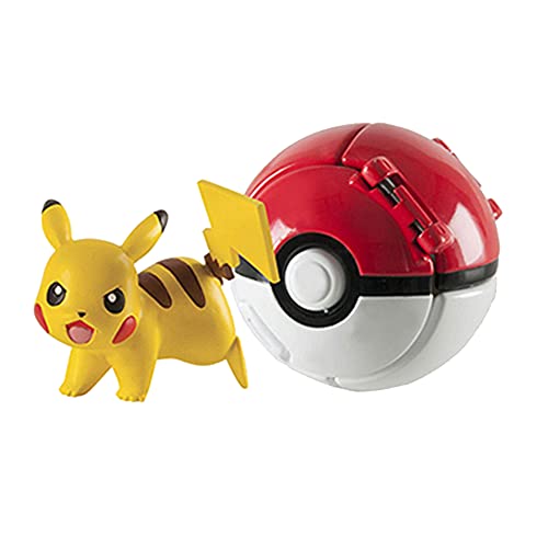 000 Poke Bolas Pikachu Pokeball Figuras Pikachu Throw en Pop Poke Ball Poke para Niños Juego de Regalo