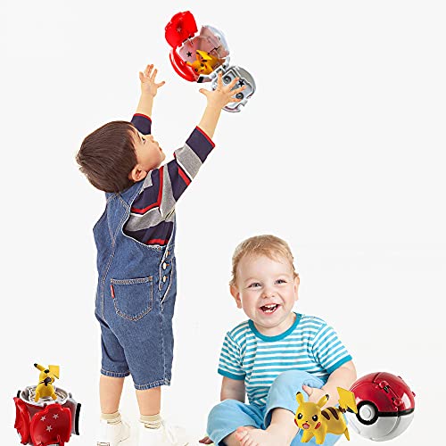 000 Poke Bolas Pikachu Pokeball Figuras Pikachu Throw en Pop Poke Ball Poke para Niños Juego de Regalo