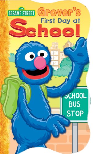 1 2 3 Sesame Street Shaped Board Book Set ~ First Book of Words, Opposites, Seasons, and First Day of School (Set of 4) by Bendon Inc.