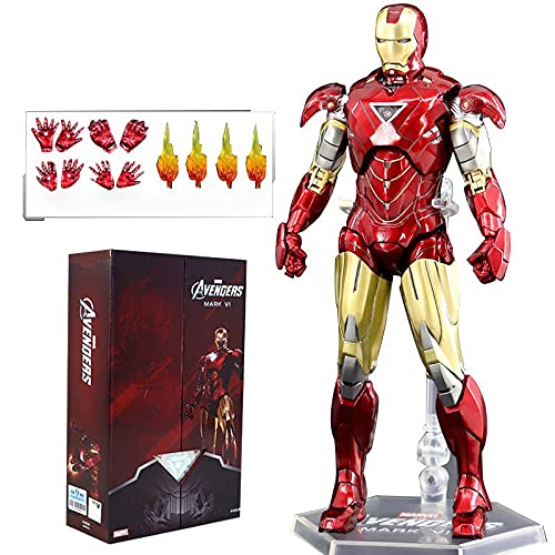 10th Anniversary Deluxe Collector 18 CM Iron Man MK6 Action Figure