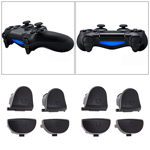 13 piezas L1 R1 L2 R2 botones de disparador y resorte y destornillador pieza de repuesto compatible con PS4 controlador de doble sentido botón de control de reemplazo