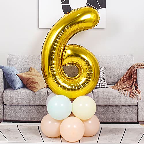 2 globos numeros 36 años, Number globo número 36 Dorado para Hombres Mujeres niños,40" Figuras Gold globo de lámina de helio inflable, gigante grande decoración fiesta de cumpleaños boda (xxxl 100cm)