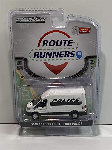 2019 Ford Transit Police 1:64 Route Runners Greenlight 53010