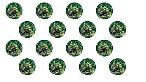 3349; lote de 2 paquetes de 8 platos de cartón AVENGERS MULTI HEROES; hulk, diametro 20 cm; ideal para fiestas y cumpleaños