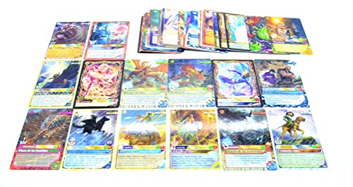 4 x Fantasy Riders 4 x Juego de Cartas Mixtas. Juego de Cartas coleccionables, 4 Paquetes, resurgir de los Dragones