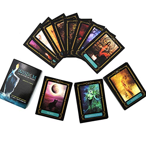 50 Piezas de Cartas de Oracle de la sabiduría de la casa de la Noche, baraja de Cartas de Tarot en inglés, Juego de Cartas, Juego de Mesa, orientación, adivinación, Destino