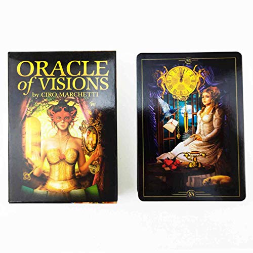 AIZYR Edición Inglesa Set De Cartas De Tarot Vidente - Cartas De Visiones De Oracle, Tarjeta De Juego Que Dice El Futuro para El Pronóstico del Destino, Fiesta Familiar