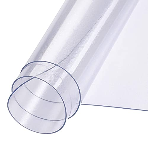 Alfombrillas De Silla,Mantel Transparente Mate Redonda para Oficina en Casa,Alta Resistencia Al Impacto Protector Suelo Enmoquetado Sillaal fombra Protectora,1.5mm(Size:90x90cm/35.43x35.43in)