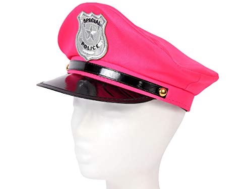 Alsino Gorro de policía (189), color: rosa, para mujer, para adultos, carnaval, policía