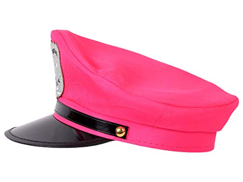 Alsino Gorro de policía (189), color: rosa, para mujer, para adultos, carnaval, policía