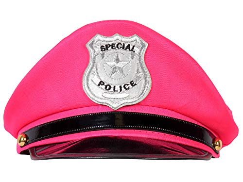 Alsino Gorro de policía (189), color: rosa, para mujer, para adultos, carnaval, policía