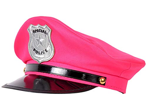 Alsino Gorro de policía (189), color: rosa, para mujer, para adultos, carnaval, policía