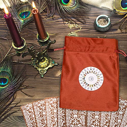 Altar Tarot Card Bolsa de tela: 2 piezas de astrología Tarot Tarjetas de adivinación Bolsas Tarot Tarjetas de Tarot Bolsa de almacenamiento de dados Tarjeta Tarot Bolsa de almacenamiento