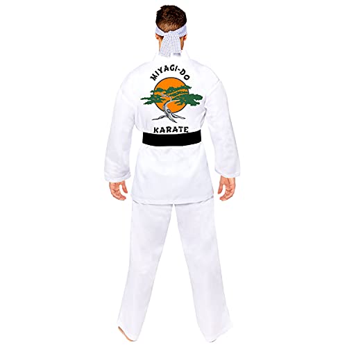 amscan Miyagi Do Karate Standard Disfraz, Blanco, Talla única para Hombre